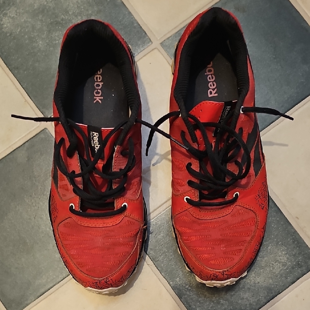 Reebok Red Athletic Shoes